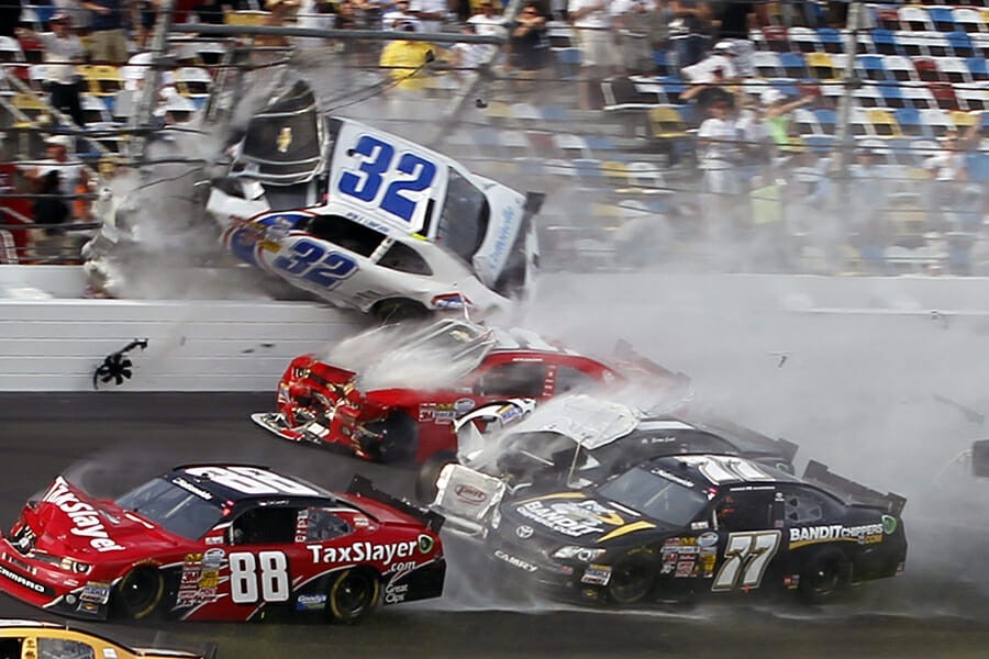 2013 Daytona 500 Crash